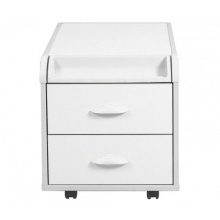 Тумба Дэми ТУВ-09 подкатная на 2 ящика с пеналом Детская мебель / Тумбы и стеллажи